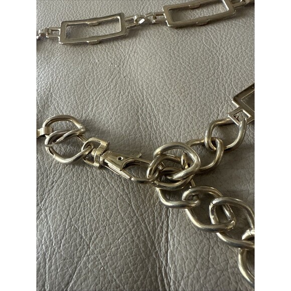 MICHAEL KORS Vtg. Adjustable CHAIN LINK BELT GOLD-TONE Metal Womens M/L43" - Picture 6 of 6